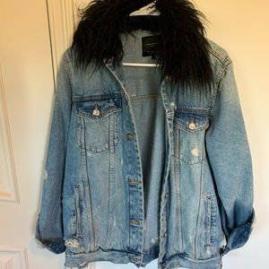 Oversized denim jacket